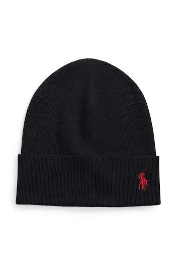 Bavlněná čepice Polo Ralph Lauren černá barva, 449959339