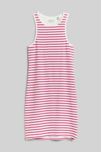 ŠATY GANT STRIPED RIBBED TANK DRESS BOLD VIOLET