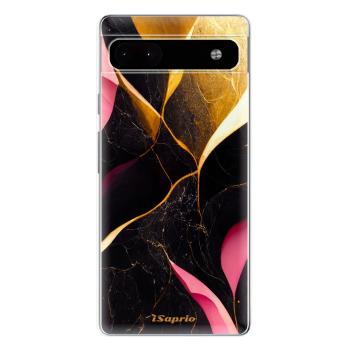 Odolné silikonové pouzdro iSaprio - Gold Pink Marble - Google Pixel 6a 5G