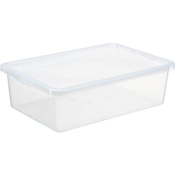 Plast Team - Úložný box 30 l, 59,5 × 39,5 × 17 cm Basic box Bedroller, číry (22990800)