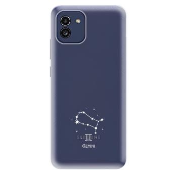 Odolné silikonové pouzdro iSaprio - čiré - Blíženci - Samsung Galaxy A03