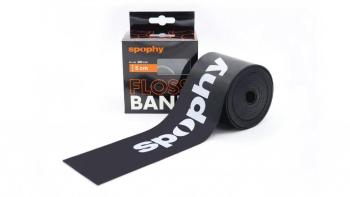 Bandázs Spophy Flossband Black, flossband fekete, 5 cm x 2 m