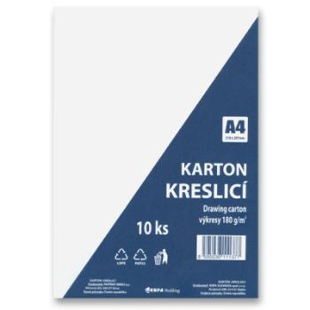 Kreslicí karton A4, 180 g/m2, 10 archů