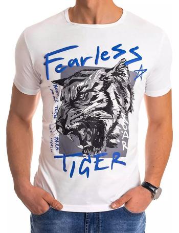 Bílé pánské tričko tiger vel. 2XL