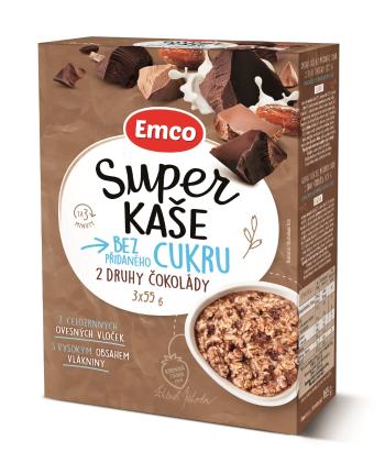 Emco Super kaše 2 druhy čokolády 3x55 g