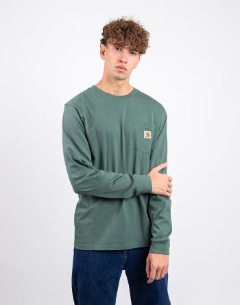 Tričko Carhartt WIP L/S Pocket T-Shirt Duck Green