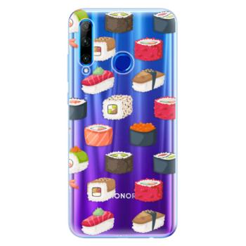 Odolné silikonové pouzdro iSaprio - Sushi Pattern - Huawei Honor 20 Lite