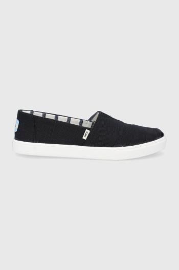 Espadrilky Toms černá barva