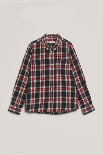 KOŠILE GANT CHECKED FLANNEL BD SHIRT EVENING BLUE
