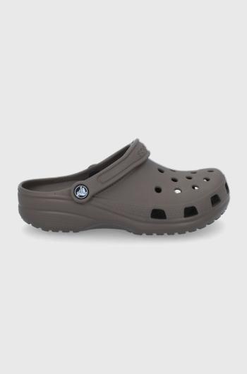 Pantofle Crocs Classic hnědá barva, 207431