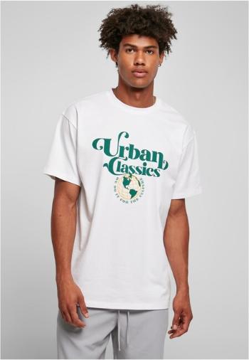 Urban Classics Organic Globe Logo Tee white - M