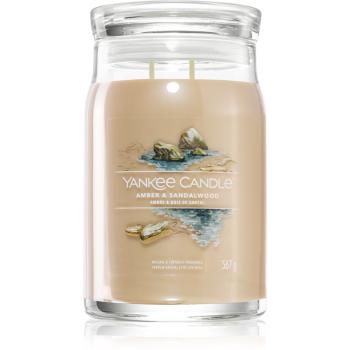 Yankee Candle Amber & Sandalwood vonná svíčka 567 g