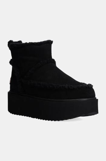 Semišové sněhule Inuikii Inuikii X Coccinelle Classic Low Shearling černá barva, 75204-150