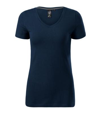 MALFINI Dámské tričko Action V-neck - Námořní modrá | M