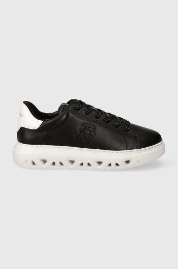 Kožené sneakers boty Karl Lagerfeld KAPRI KITE černá barva, KL54530