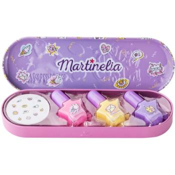 Martinelia Super Girl Nail Polish & Stickers Tin Box set pentru copii