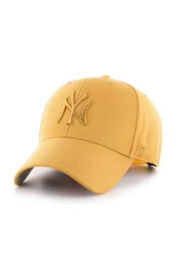 Čepice 47brand MLB New York Yankees žlutá barva, s aplikací, B-MVPSP17WBP-WEA