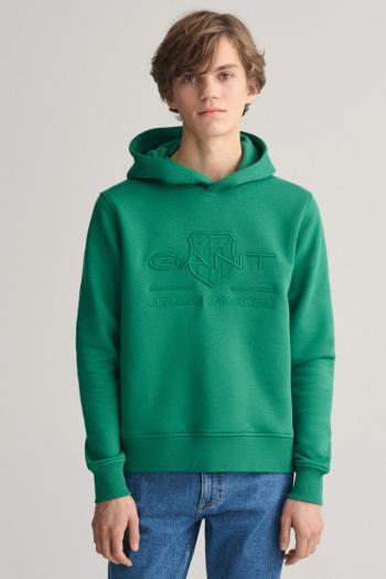 MIKINA GANT TONAL AS HOODIE WILD GREEN