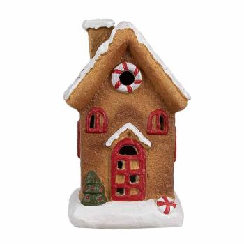 Keramická perníková chaloupka Gingerbread House - 9*7*15 cm 6CE1770