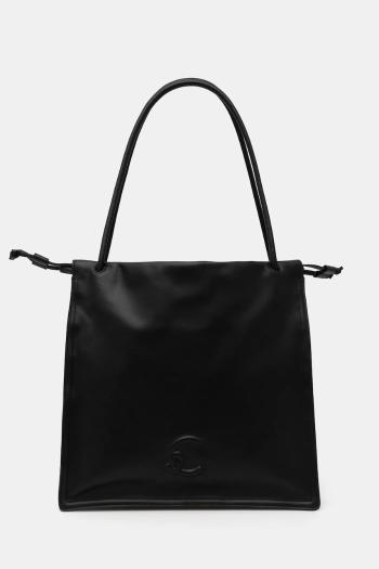 Kožená kabelka Coccinelle čierna farba, E1 SS5 11 01 01
