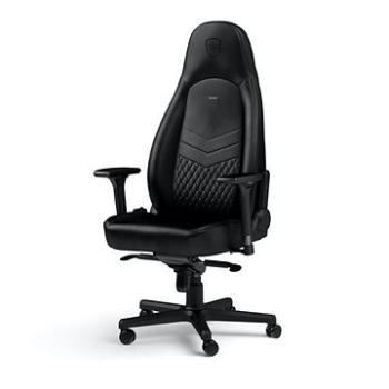 Noblechairs ICON Genuine leather, černá/černá (NBL-ICN-RL-BLA)