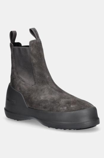 Semišové sněhule Moon Boot MB LUNA CHELSEA SUEDE šedá barva, 80D2480050 H005