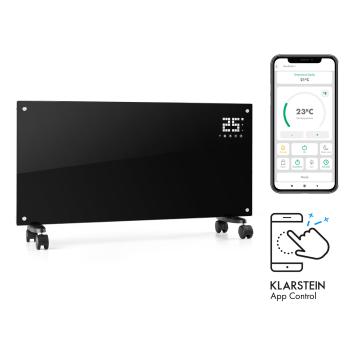 Klarstein Bornholm Smart, konvektor, 2000 W, Wi-Fi, LED displej, časovač, IP24, černý