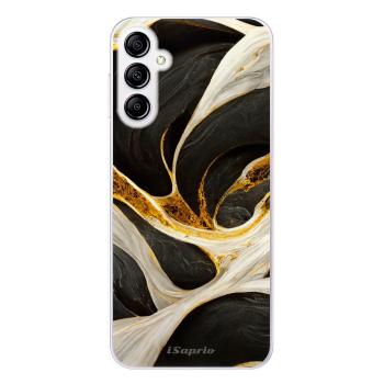 Odolné silikonové pouzdro iSaprio - Black and Gold - Samsung Galaxy A14 / A14 5G