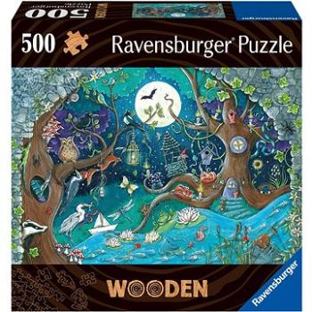 Ravensburger Puzzle 175161 Dřevěné Puzzle Kouzelný Les 500 Dílků  (4005556175161)