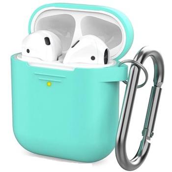 AhaStyle kryt AirPods 1 & 2 s LED indikací černý (PT06-Mint)