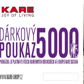 KARE DESIGN Dárkový poukaz 5000Kč Doprava zdarma