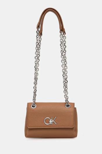 Kabelka Calvin Klein hnědá barva, K60K612546