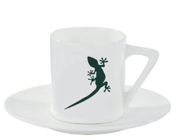 Espresso hrnek s podšálkem 100ml Gekon