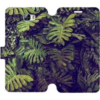Flipové pouzdro na mobil Huawei Y6 II Compact - V136P Zelená stěna z listů (5903226144341)