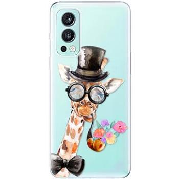 iSaprio Sir Giraffe pro OnePlus Nord 2 5G (sirgi-TPU3-opN2-5G)