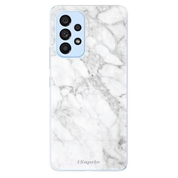 Odolné silikonové pouzdro iSaprio - SilverMarble 14 - Samsung Galaxy A73 5G