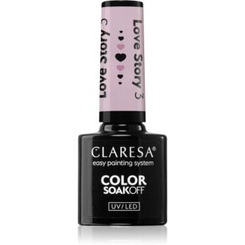 Claresa SoakOff UV/LED Color Love Story gelový lak na nehty odstín 3 5 g