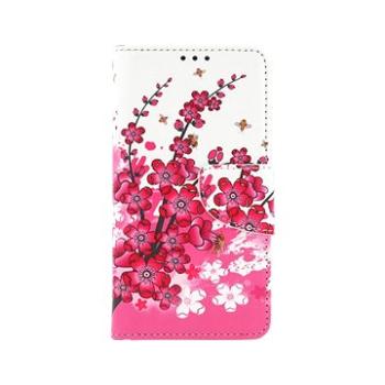 TopQ Pouzdro iPhone 13 knížkové Kytičky textil 66334 (Sun-66334)