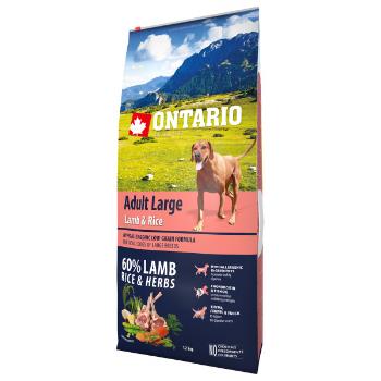 Ontario Adult Large Lamb & Rice 12kg