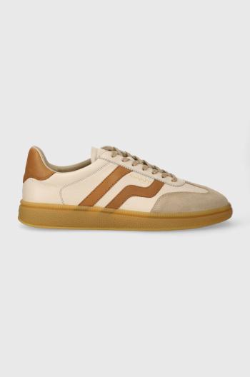 Kožené sneakers boty Gant Cuzmo béžová barva, 28631482.G111