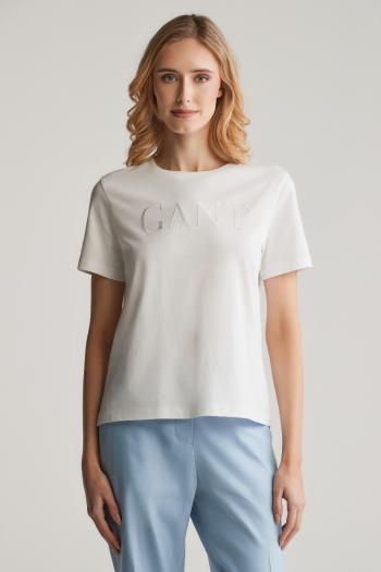 TRIČKO GANT REG TONAL GRAPHIC SS T-SHIRT EGGSHELL
