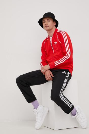 Mikina adidas Originals pánská, červená barva, s aplikací, HF2124-VIVRED