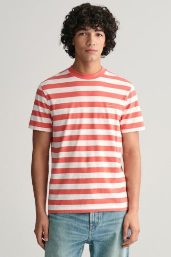 TRIČKO GANT STRIPE SS T-SHIRT SUNSET PINK