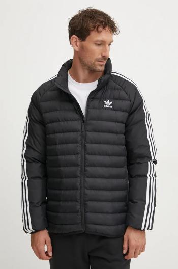 Bunda adidas Originals Padded Coll pánská, černá barva, přechodná, IZ1835