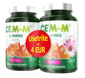 CEM-M Gummies Imunita želatínové multivitamíny s echinaceou 2 x 60 ks
