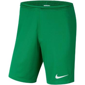 Nike DRI-FIT PARK III Chlapecké fotbalové kraťasy, zelená, velikost