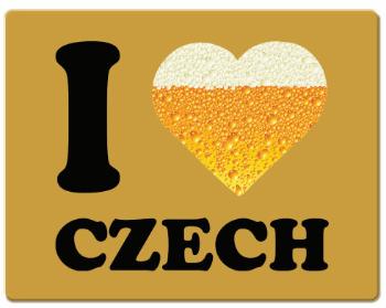 Podložka pod myš I love czech beer