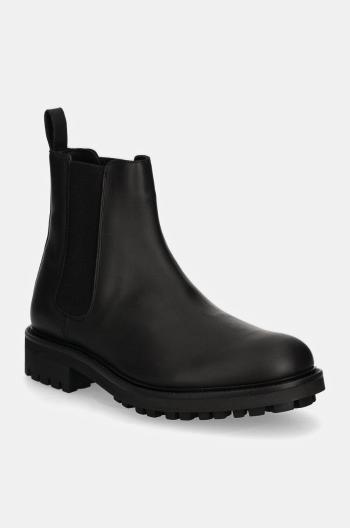 Kožené kotníkové boty Calvin Klein CHELSEA BOOT RUB pánské, černá barva, HM0HM01610