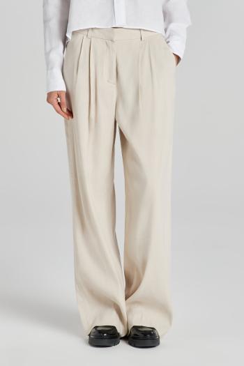 KALHOTY GANT REL STRETCH LINEN TAILORED PANT SOFT OAT