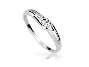 Cutie Jewellery Jemný zásnubní prsten z bílého zlata Z6814-1633-10-X-2 62 mm